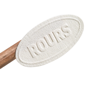 不干胶贴纸定制logo标签印刷二维码茶叶特种纸定做凹凸粗糙树纹纸