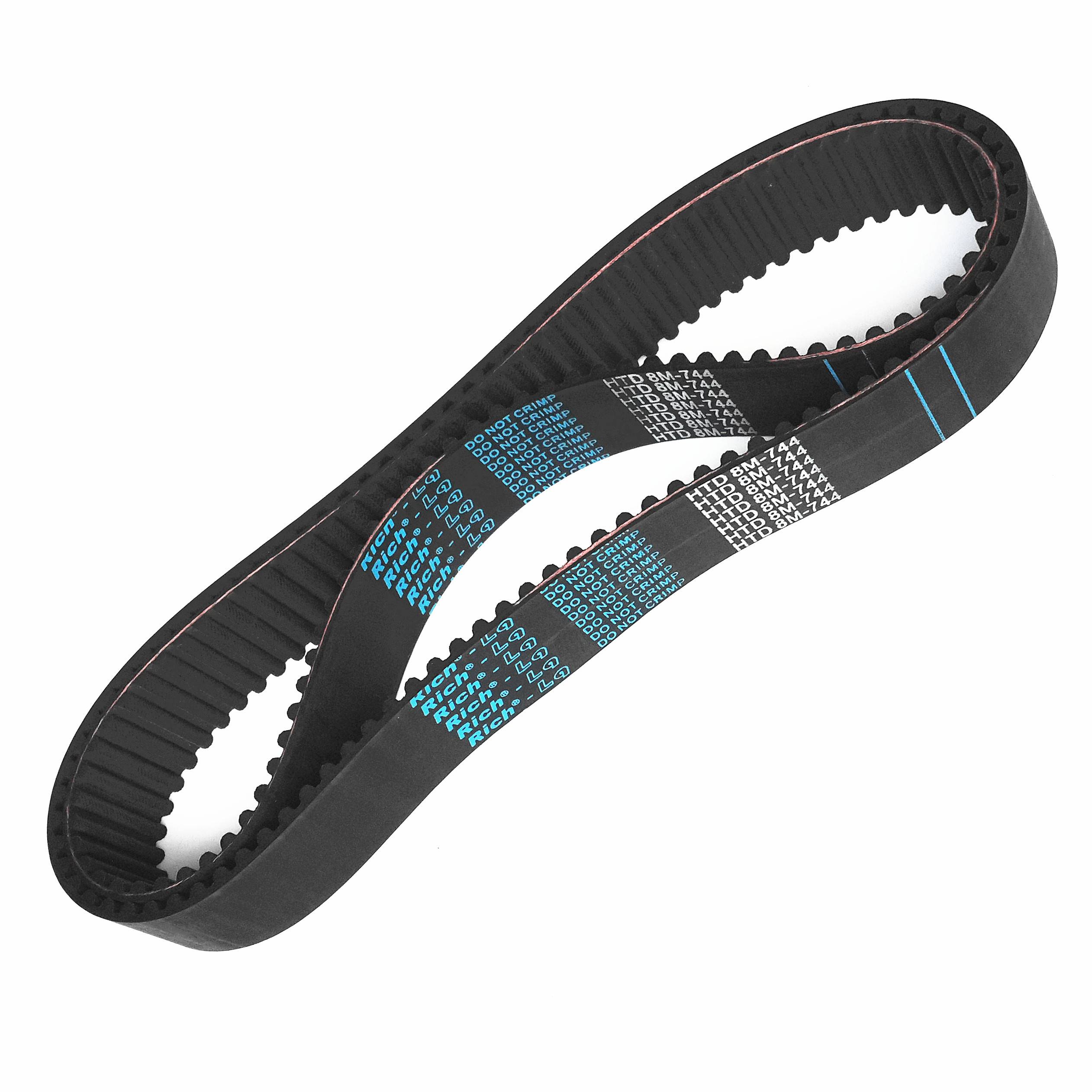 圆弧橡胶同步带93齿HTD 8M744刀架皮带30STS RPP YU双面齿DA DB