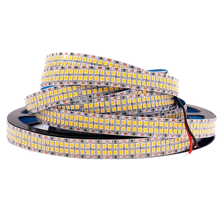 12V高亮led灯带2835 24v双排240/480灯套管自粘贴吊顶照明线性灯