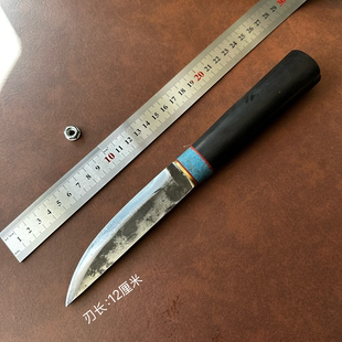 锻打鱼猎刀不锈钢屠夫专业剔骨刀一体户外小直刀bc刀锋利割肉刀