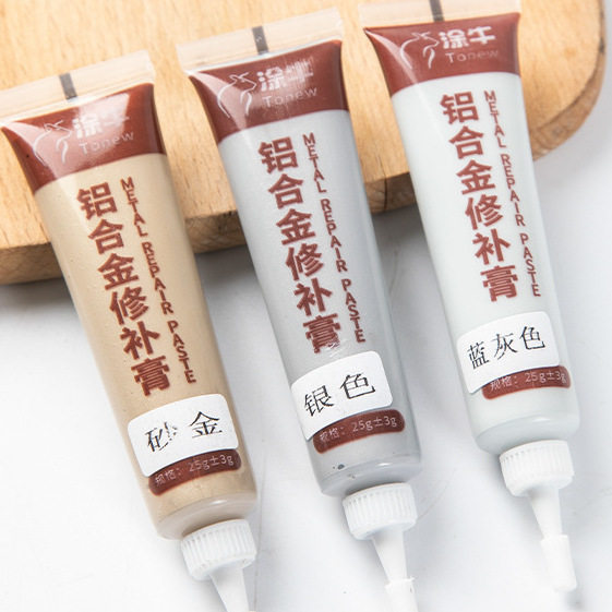 铝合金修补膏金属填缝不锈钢门窗划痕修复铝塑板断桥铝填充膏