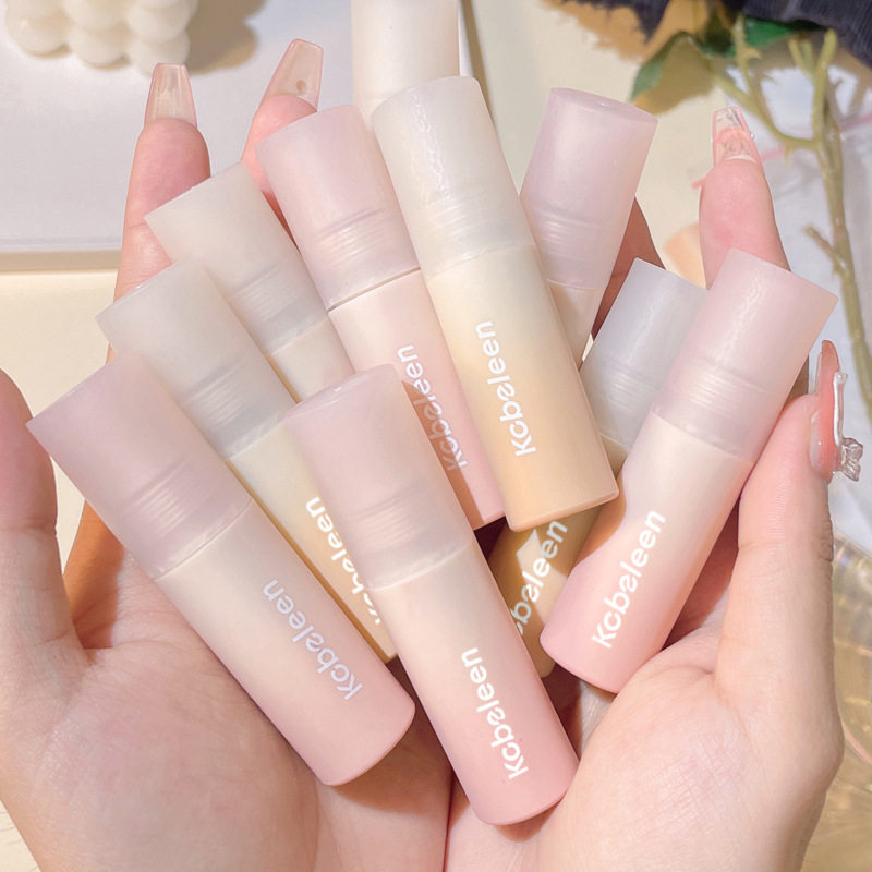 彩妆kobeleen小奶泥唇釉丝绒雾面哑光不掉色不沾杯学生党裸色口红