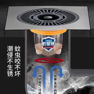 地漏翻新器防臭卫生间浴室厕所通用下水道防返臭神器封口盖堵口器