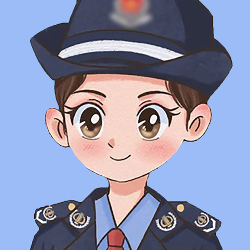 q版职业头像手绘律师法官ins男女