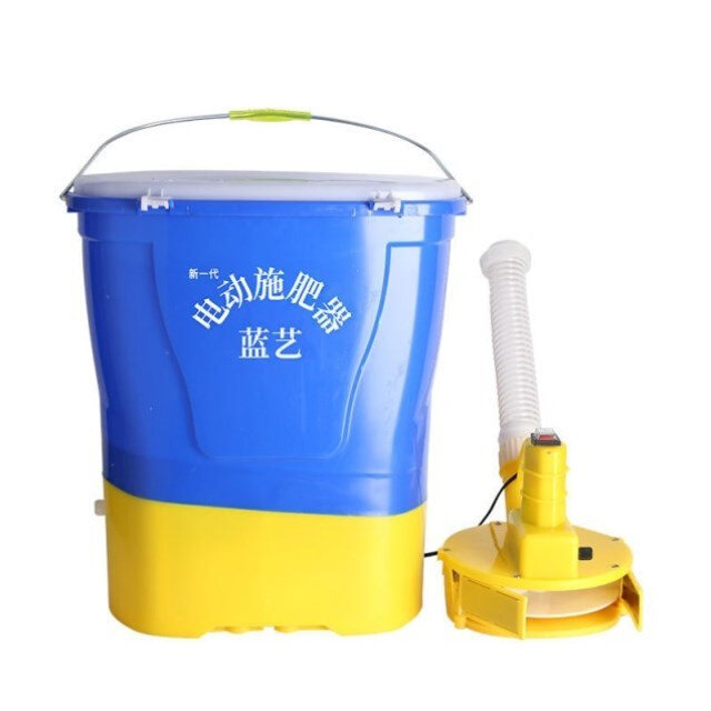 速发后背式电动施肥器农用多功能撒肥机播种机鱼塘投料机龙虾投食