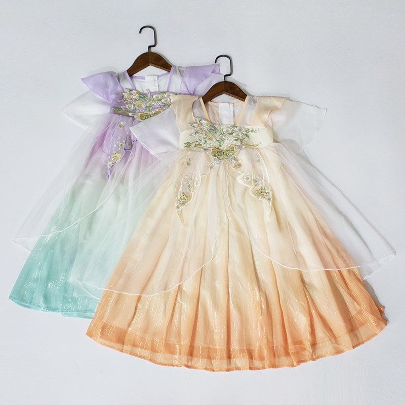 小仙女~售完无补~夏季女童汉服连衣裙轻薄柔软中国风演出礼服,童装/婴儿装/亲子装,汉服,淘宝优惠券,粉丝福利购,淘宝优惠卷