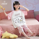 套装 儿童睡衣夏季 女大童2024新款 女孩夏天七分裤 薄款 公主风春夏款