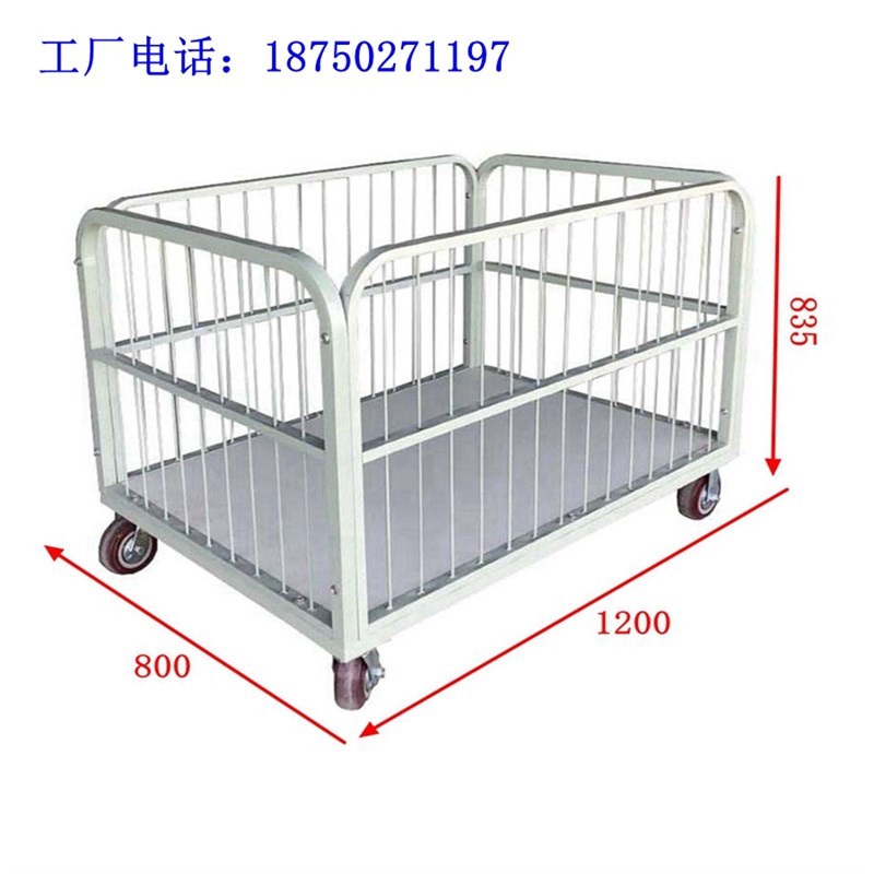定制网线框式推车服装搬运推车不锈小推车拉货P小推车平板车周转