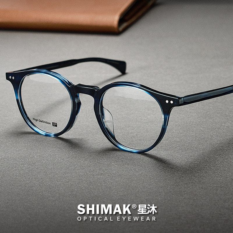 日系复古板材眼镜框男款近视超轻圆形女J文艺可配度数防蓝光弹簧,ZIPPO/瑞士军刀/眼镜,定制成品光学镜,淘宝优惠券,粉丝福利购,淘宝优惠卷