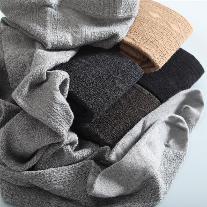 羊绒羊毛直角跟连裤袜不勒脚趾 针织打底袜 显瘦提花花纹秋冬保暖