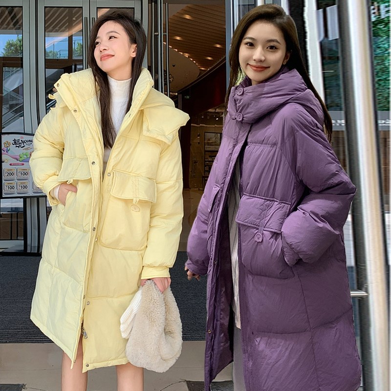 孕妇装大码棉衣外套时尚新款加厚面包服大码宽松怀孕X后期冬季棉