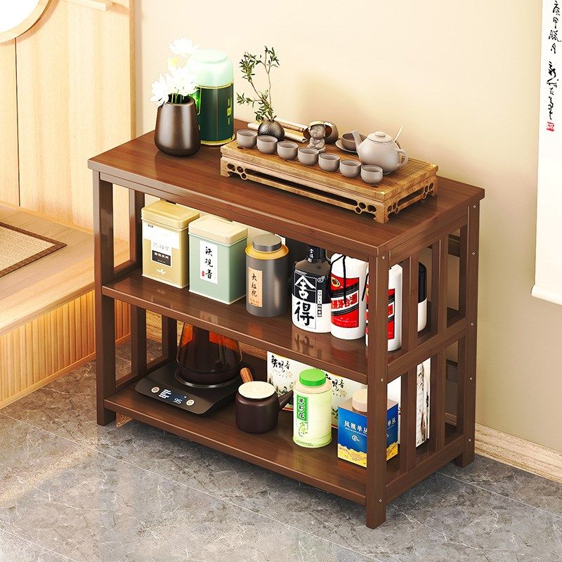 置物架收纳架书架杂物架厨房茶室客厅办公室实木茶叶茶具储物柜子,住宅家具,搁板/置物架/家用陈列架,淘宝优惠券,粉丝福利购,淘宝优惠卷