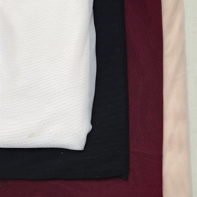 高弹力网纱 袖里网纱布料 柔软弹力大 礼服高定配料 垂感好