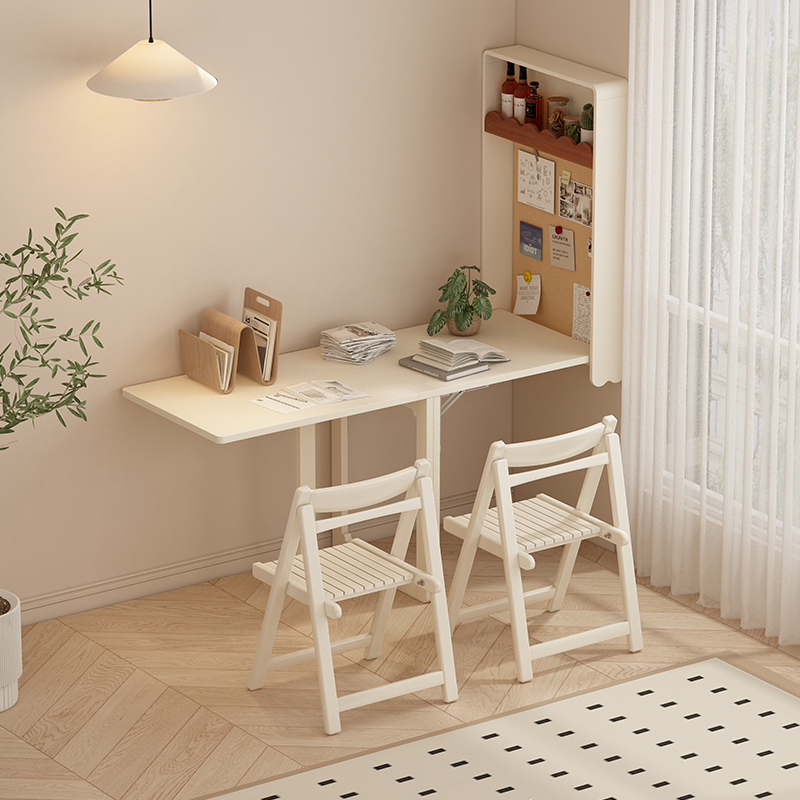 简易折叠餐桌挂墙上小户型吧台多功能隐形伸缩吃饭桌子靠墙长方形