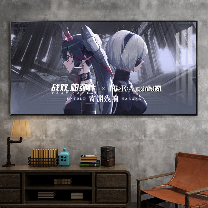 战双帕弥什薇拉瑰丽海报挂画卡通游戏装饰画二次元房间床头墙壁画