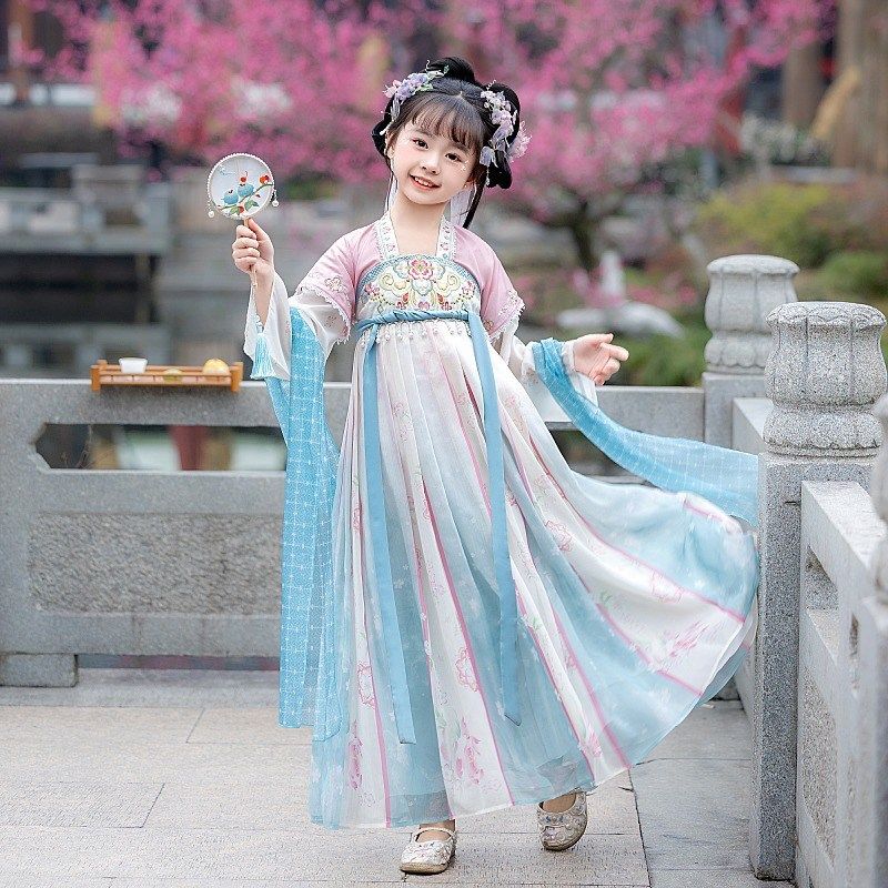 汉服女童2025新款夏季儿童古风演出服女孩超仙裙子中国风古装超仙,童装/婴儿装/亲子装,汉服,淘宝优惠券,粉丝福利购,淘宝优惠卷