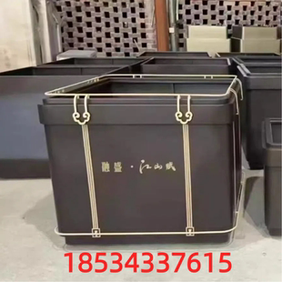 工厂直销铁艺树箱组合花箱不锈钢可定制高端市政花箱户外