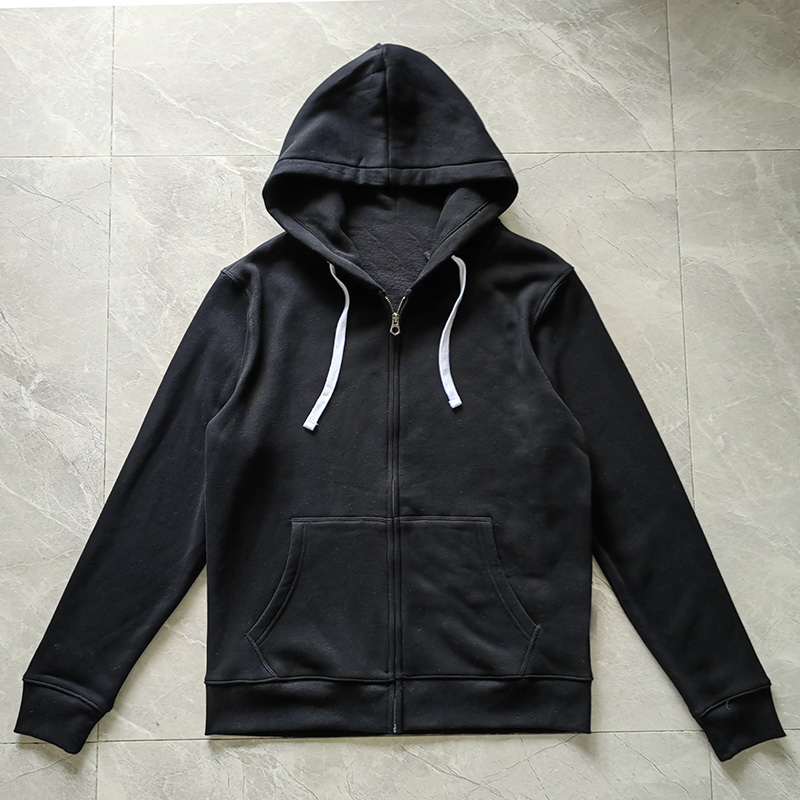 thumbnail for 2023 Spring and Autumn men's sweatshirt zipper hooded fleece warm embroidery straight men's coat youth athleisure