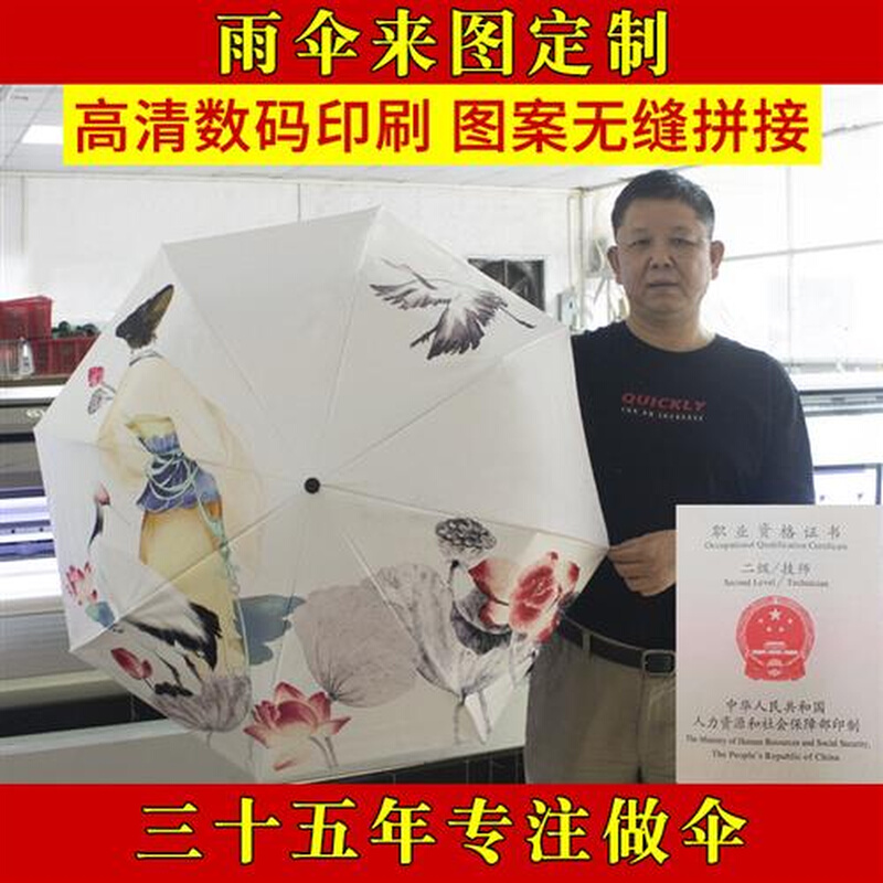 速发雨伞定制图案logo印字图片照片广告伞遮阳来B图订做太阳伞工