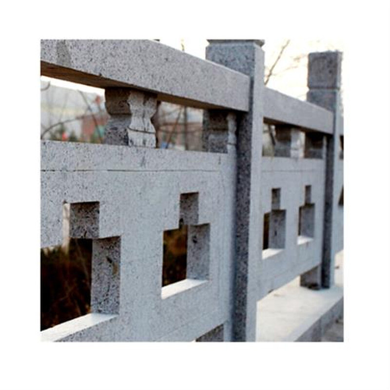 花岗岩桥栏杆石栏板河s道护栏景区石栏杆雕刻石材刻字围栏板桥拦