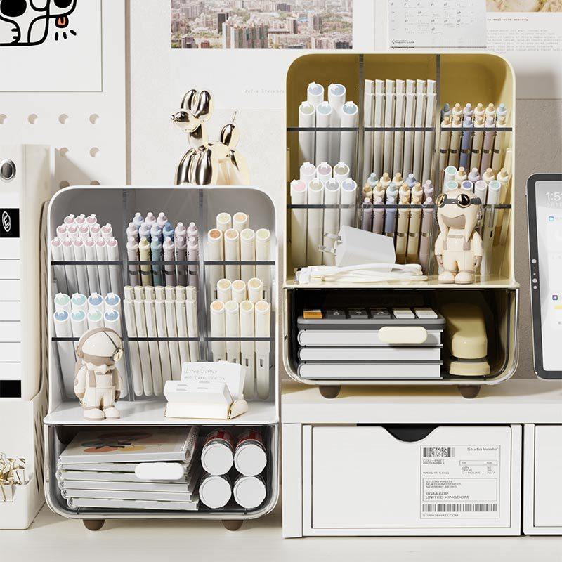 大容量办公室桌面杂物置物架轻奢笔架多功能高级感简约斜插式笔筒学生写字台书桌文具收纳盒,文具电教/文化用品/商务用品,笔筒,淘宝优惠券,粉丝福利购,淘宝优惠卷