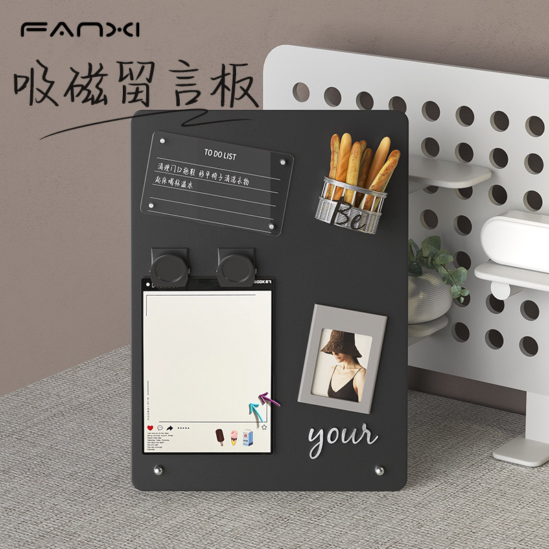 桌面磁吸黑板 手写铁艺广告牌可擦写摆摊价格展示牌 咖啡店立式黑板