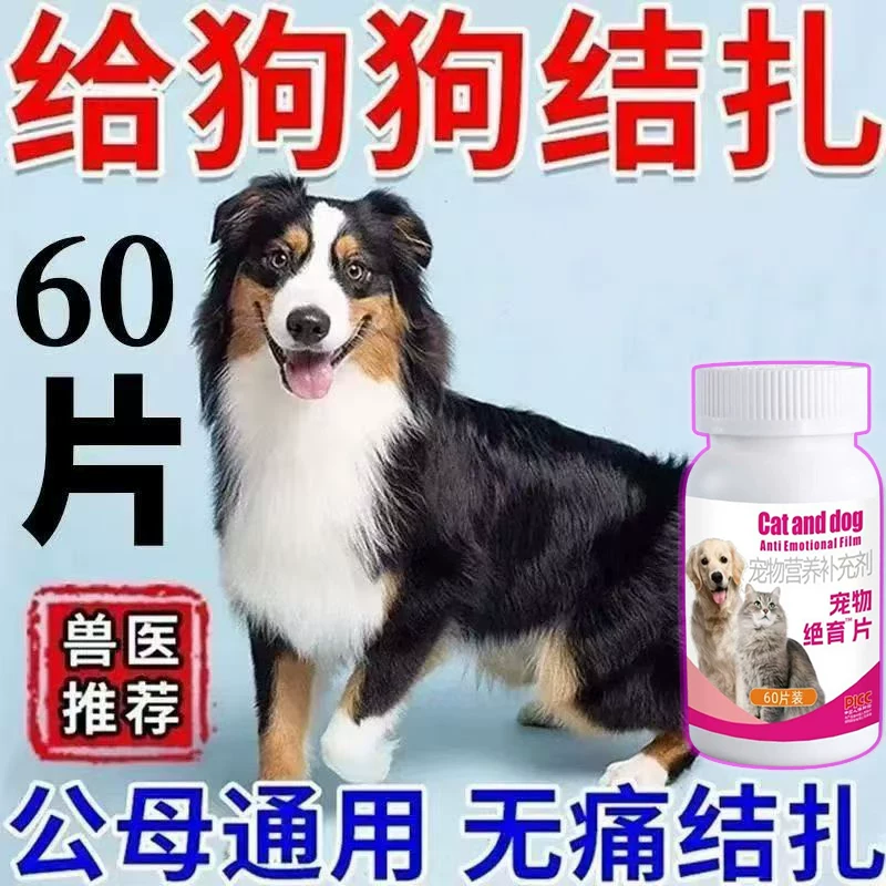 [狗狗避孕片绝育片【狗狗结扎】公母通用终身永禁情抑情片不再生崽]