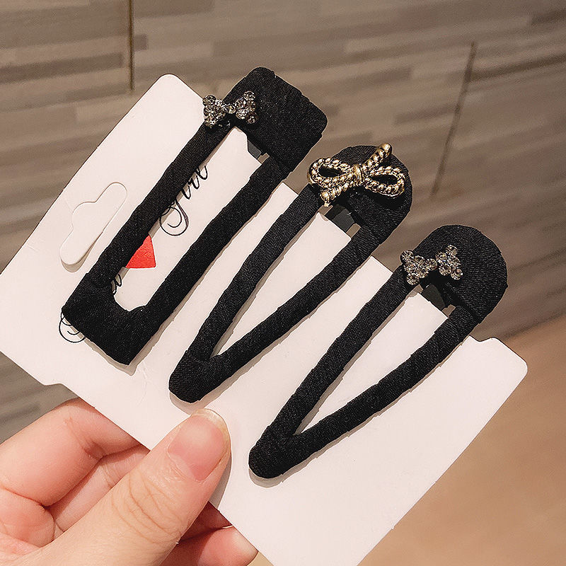 韩国发夹女网红碎侧边刘海