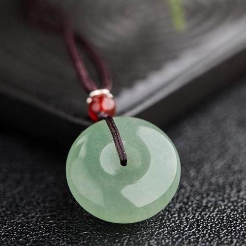 天然和田玉平安扣吊坠男女款