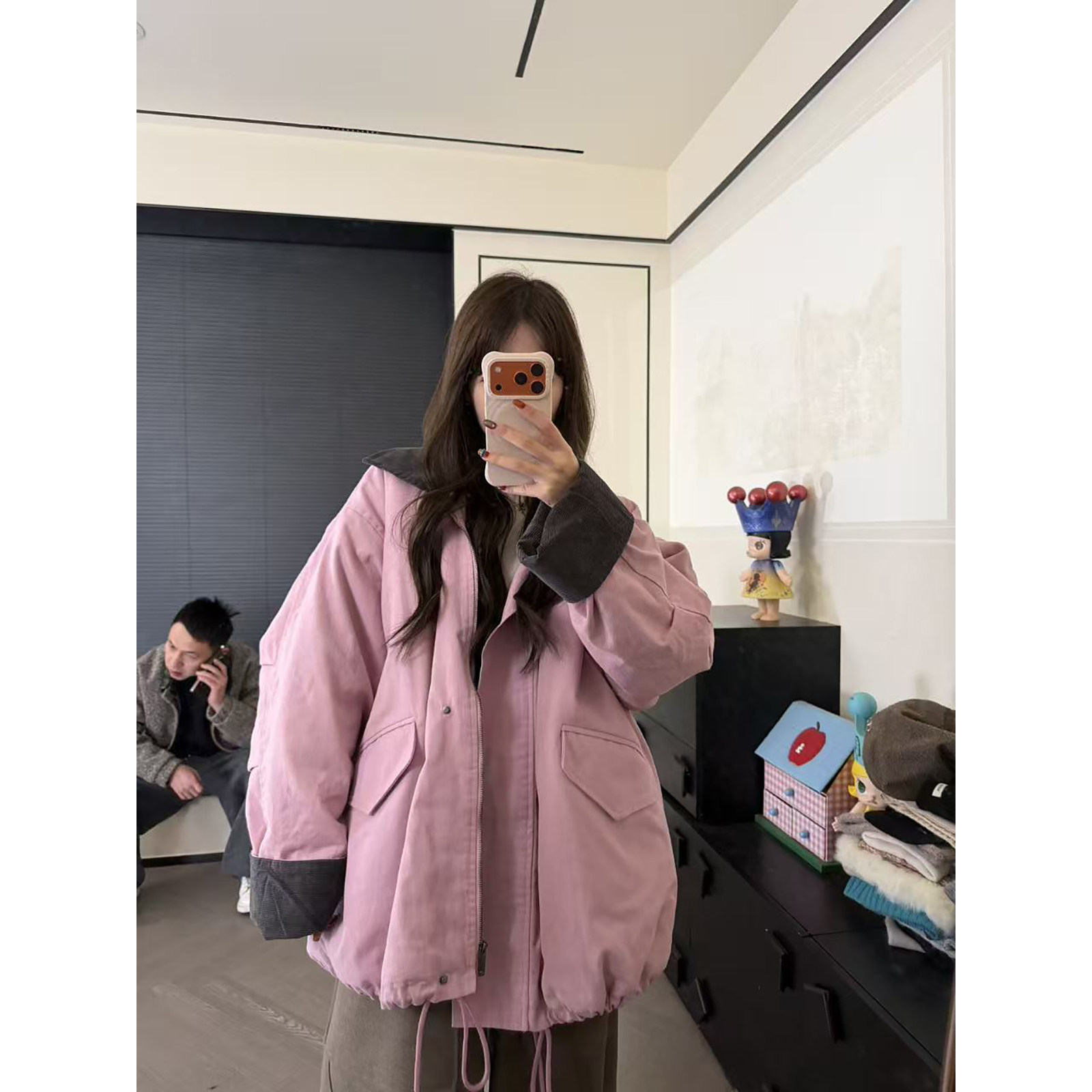 CHACHA【爱情故事】休闲时尚百搭风衣加厚仿羊羔外套,女装/女士精品,风衣,淘宝优惠券,粉丝福利购,淘宝优惠卷