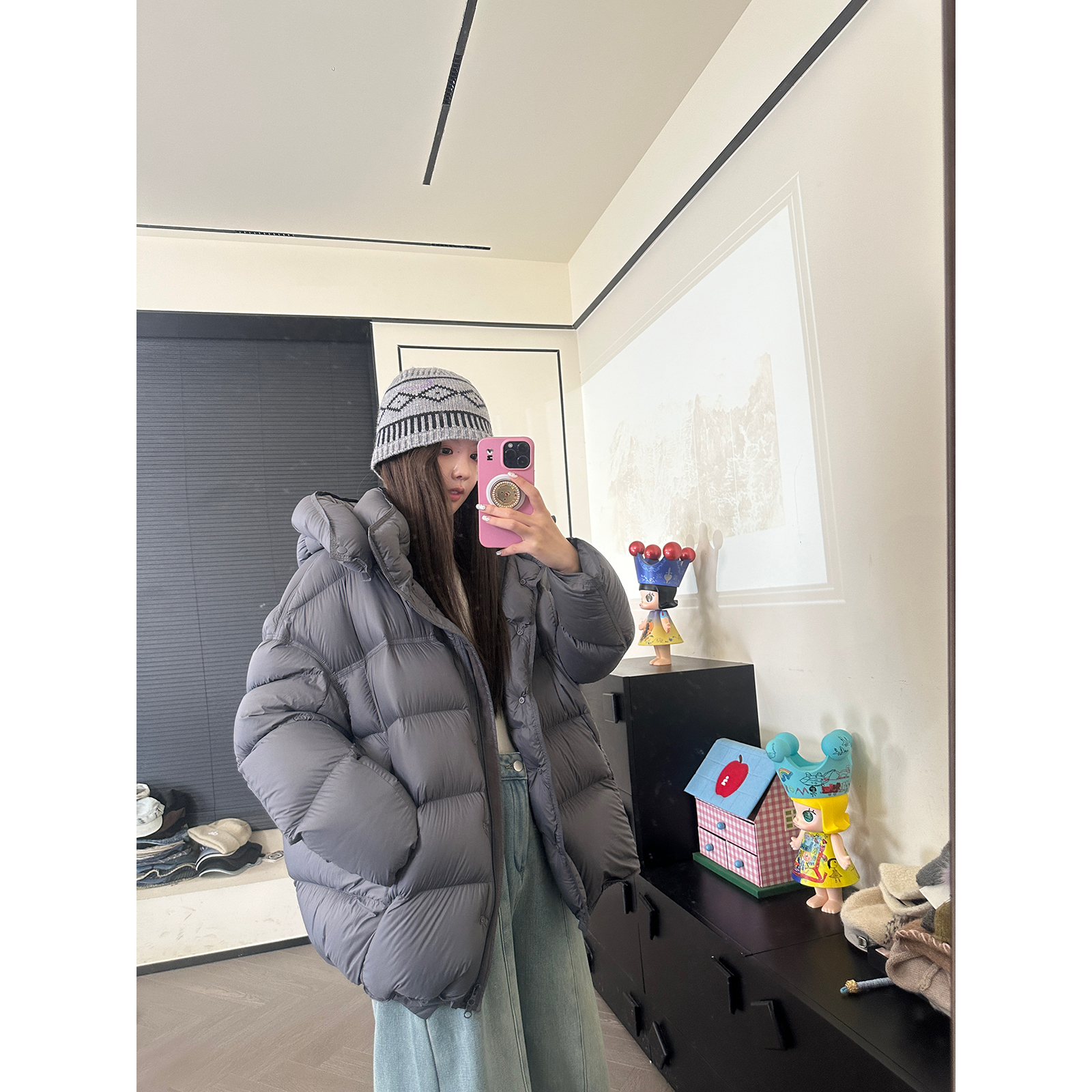 CHACHA【半岛铁盒】休闲时尚百搭95白鸭绒羽绒服