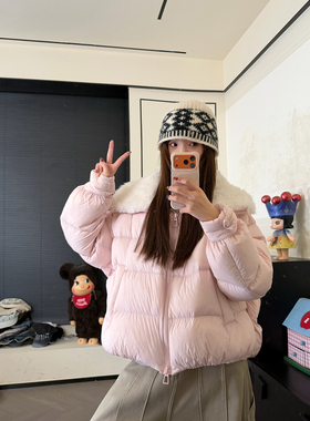 CHACHA【冰川密语】休闲时尚百搭90白鸭绒羽绒服