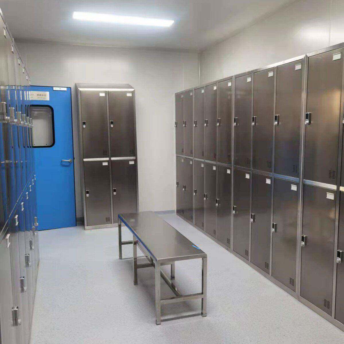 北京更衣柜-厂用GMP级不锈钢密码锁更衣柜-生产定制厂家-华奥西