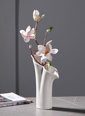 欧式陶瓷花瓶摆件客厅插花电视柜餐桌仿真花鲜花插瓶家居装饰品