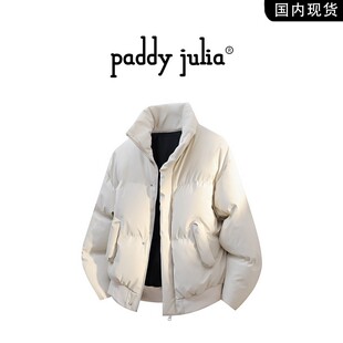 Paddy julia美式高级感立领棉衣男款秋冬季休闲保暖棉服男装外套