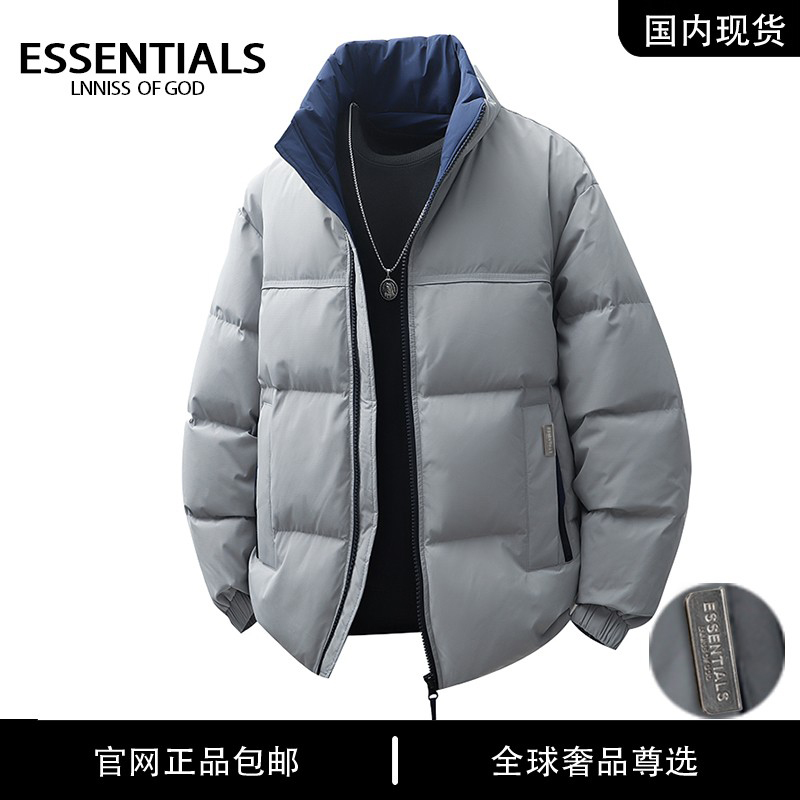 ESSENTIALS LNNISS  美式2025新款立领潮牌90鸭绒百搭羽绒服男款
