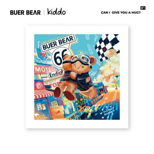 布尔熊艺术手绘版画限量