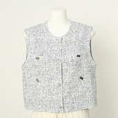 女装 专柜739 简约复古圆领小香风马甲外套 26春新款 衣香 时尚