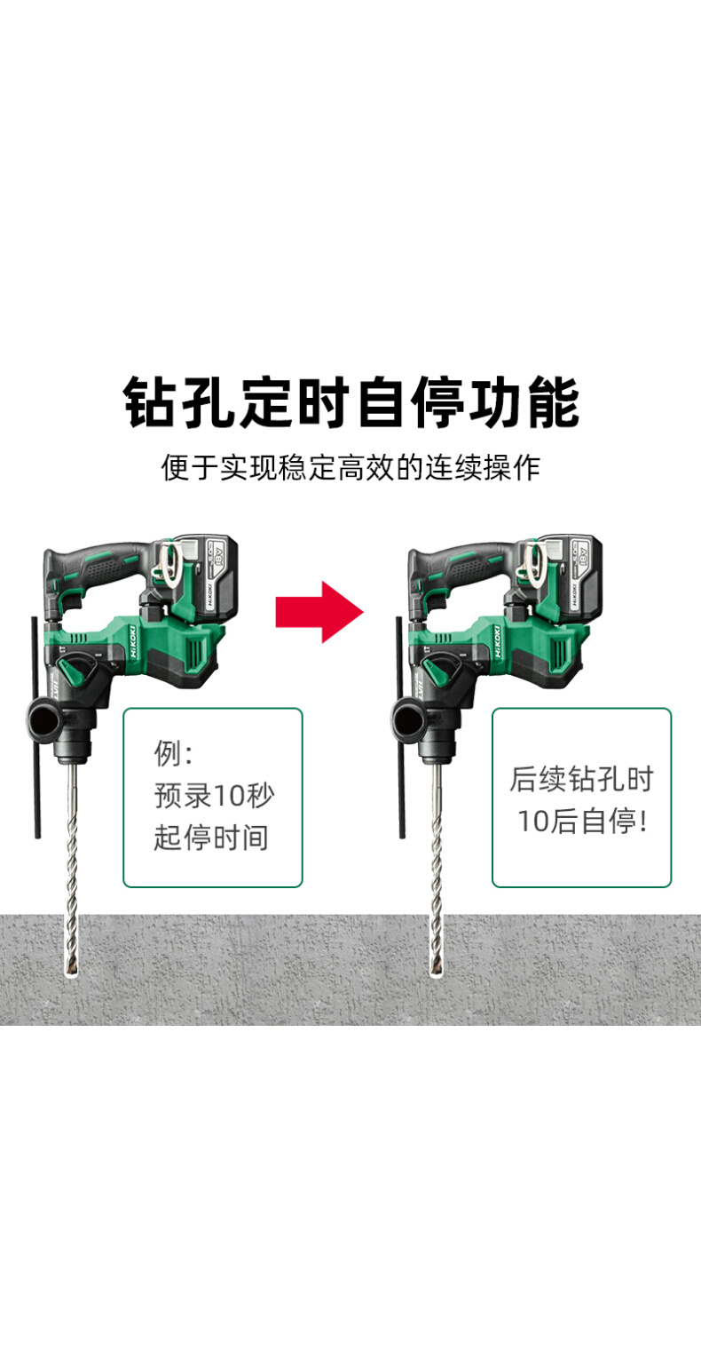 高壹工机18V充电式锂电无刷轻型电锤大功率充电家用冲击钻DH18DPA