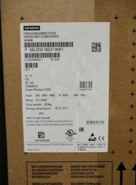 【议价】6SL3210-1KE27-0UF1G120C变频器37.0KW6SL32101KE270UF1