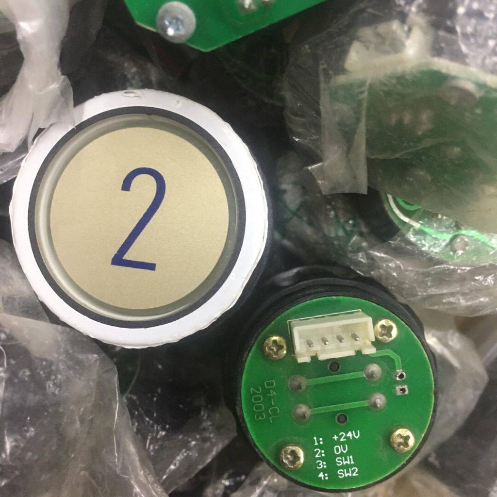 电梯按钮/迅达电梯按钮/迅达D型按钮D4-CL  3针4针图片