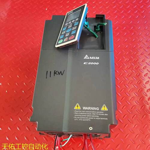 台达变频器VFD110C43A 实物拍摄 成色如图。输入电压
