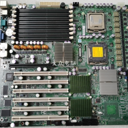 【议价】超微X7DBE-X 双路服务器主板 6个PCI-X插槽 非编工控主板