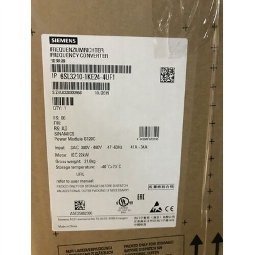 【议价】6SL3210-1PC22-2UL0G120变频器5.5kW三相220V 5.5千瓦