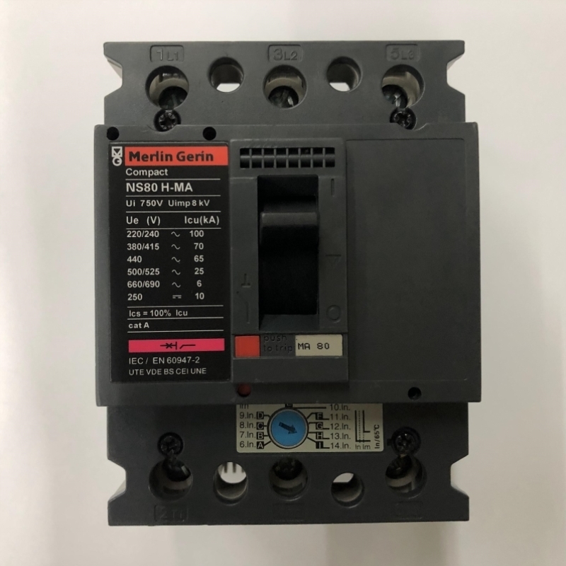 【议价】正品NS80H-MA80 3P 80A梅兰日兰空气开关塑壳式断路器