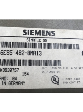 【议价】SIMATIC S5 数字输入/输 482 非隔离24V DC6ES5482-8MA13