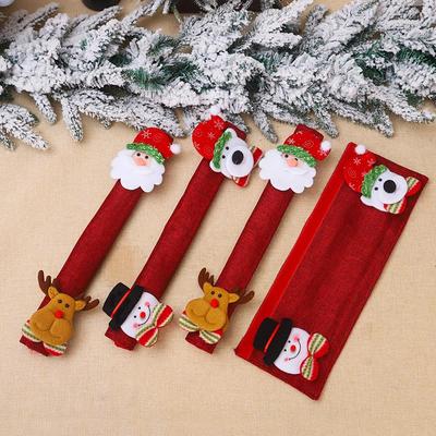 Christmas decoration door handle cover protective cover手套