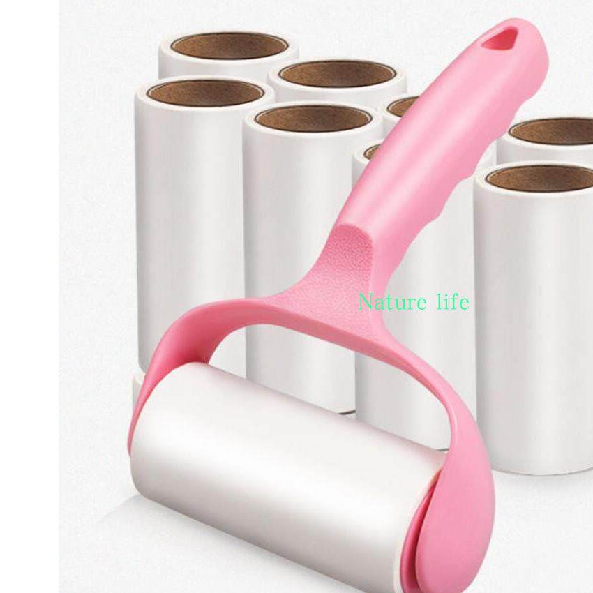 1+8 Sticky Picker Cleaner Lint Roller Pet Hair Remover Brush