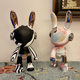 星际熊宙月兔子公仔手办摆件客厅电视柜办公室酒柜轻奢家居装 饰品