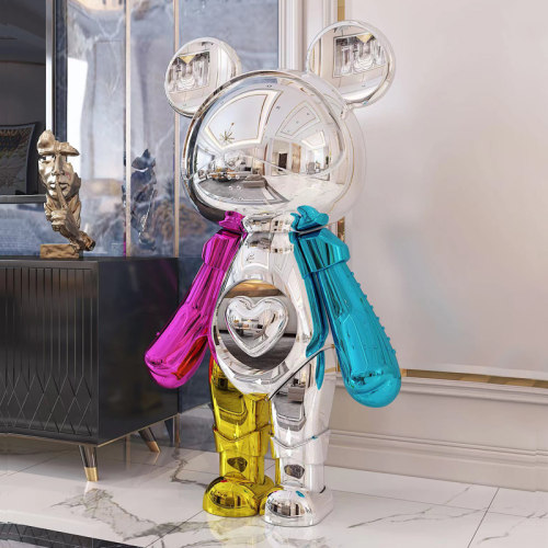 正品星际熊潮玩客厅落地大摆件